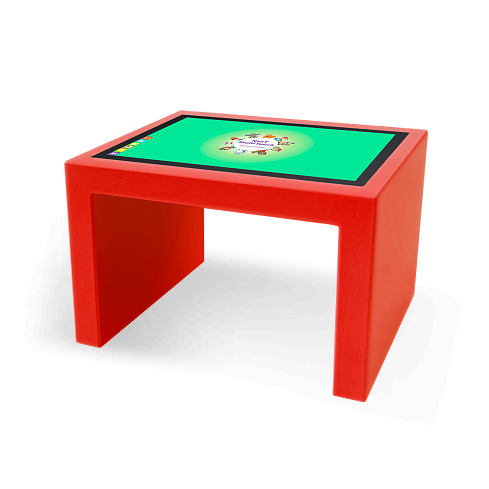 Фото детский интерактивный стол kidtouch 32p, 32 дюйма, 10 касаний, fhd(1920х1080)