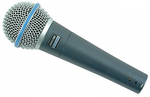 Фото shure beta 58a динамический суперкардиоидный вокальный микрофон