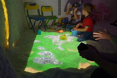 Фото интерактивная песочница isandbox floorium (2 в 1)