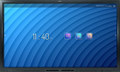 Фото интерактивная панель smart sbid-gx165, 65 дюймов, 20 касаний, 4k, android 8.0, по smart notebook
