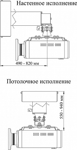 Фото крепление настенно-потолочное для проектора до 20 кг digis dsm-14mk